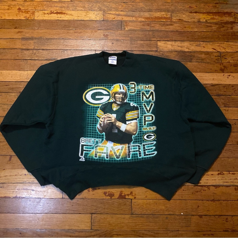 Brett Favre Green Bay Packers NFL Crewneck Sweatshirt